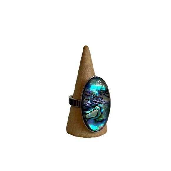 NEW Abalone Shell Ring - Picture 2 of 3